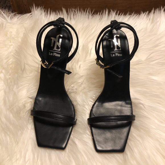 La Fina shoes 👠 Sandal Heels Open Toed. - Picture 1 of 8
